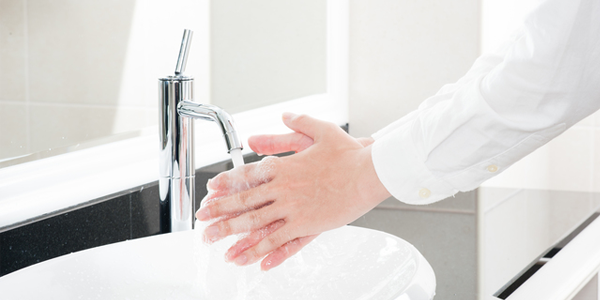 手洗い体験の画像